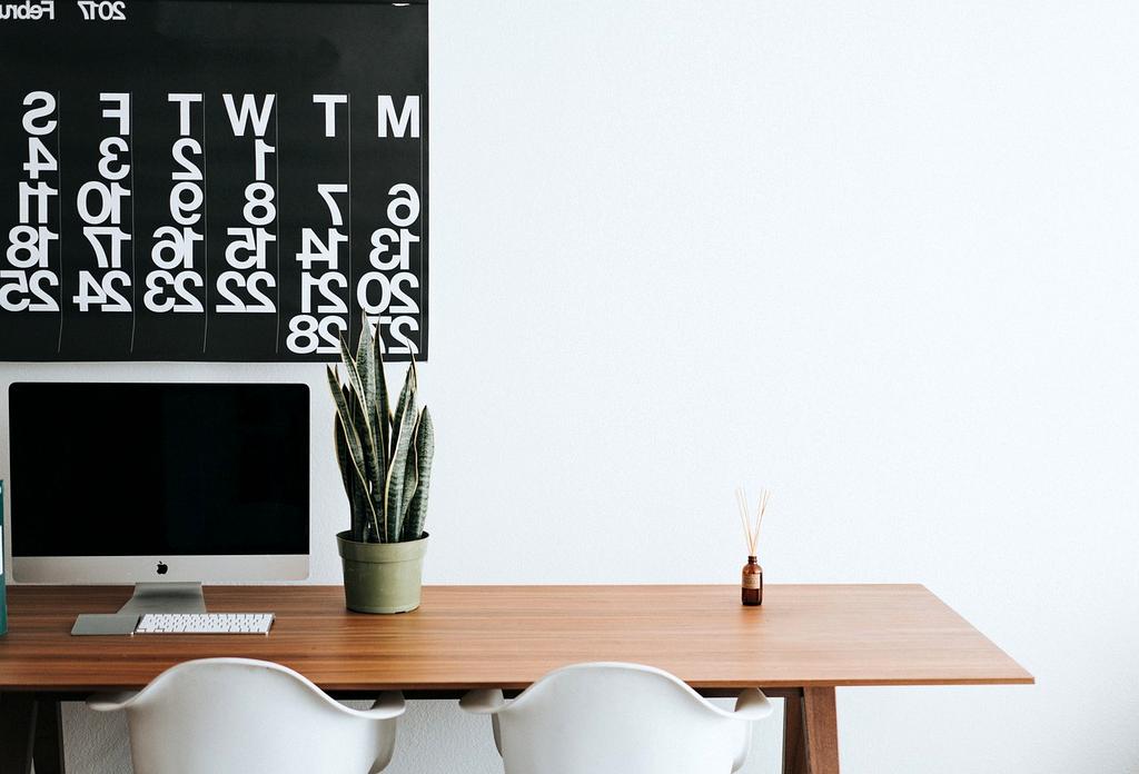 Modern digital workspace with organized files and folders on computer screen