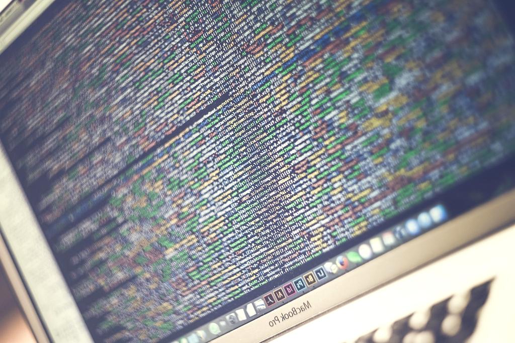 Organized workspace with clean digital file interface on laptop screen